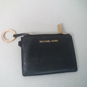 Michael Kors Jetset Travel Card Holder ID Coin Purse Keychain Wallet